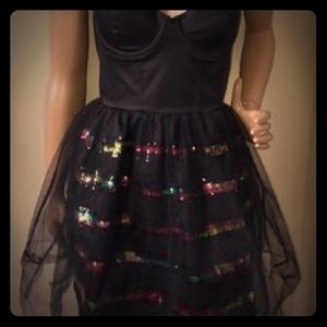 Mini rainbow sequin Victoria’s Secret dress